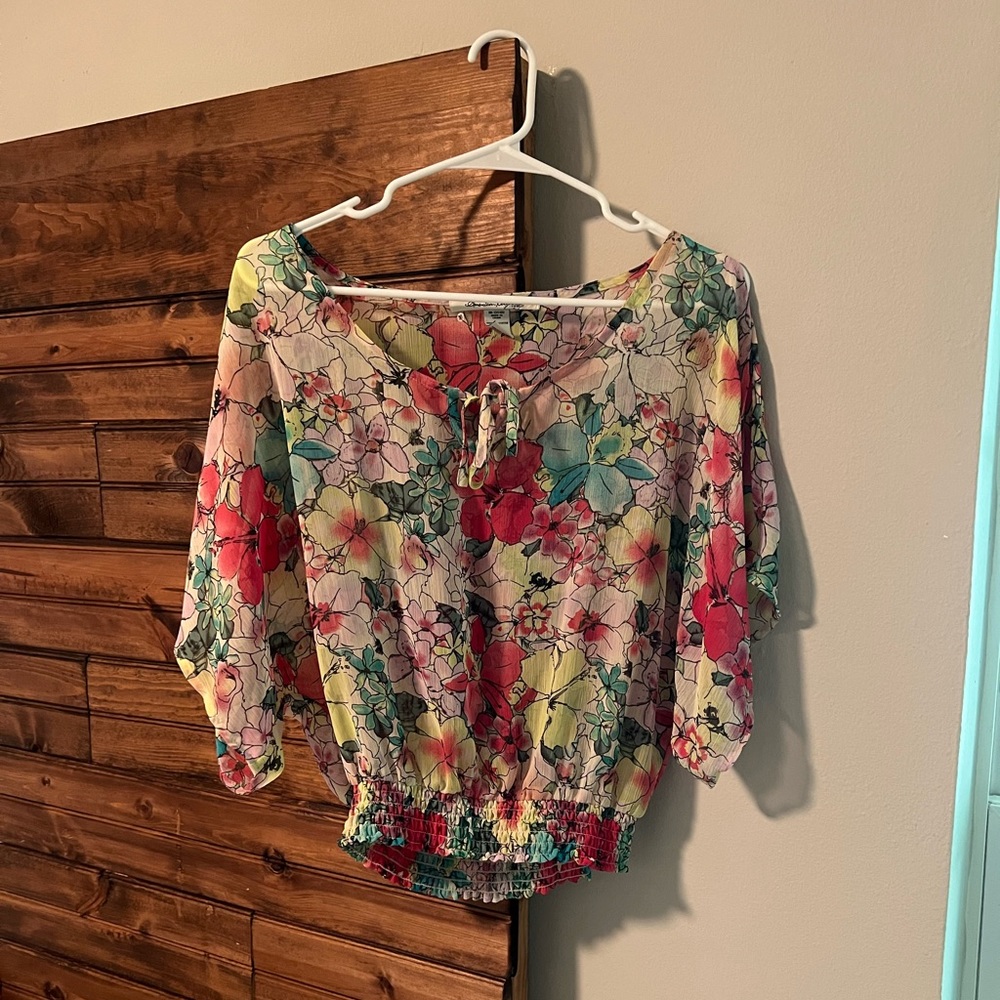 American Rag floral blouse